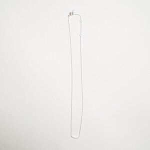 Gorjana Dainty Silver Tone Rhinestone Necklace
